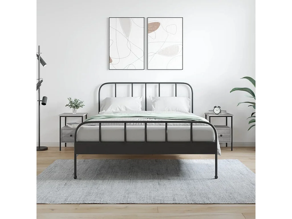 Nachttische 2 Stk. Grau Sonoma 34x36x50 cm Holzwerkstoff