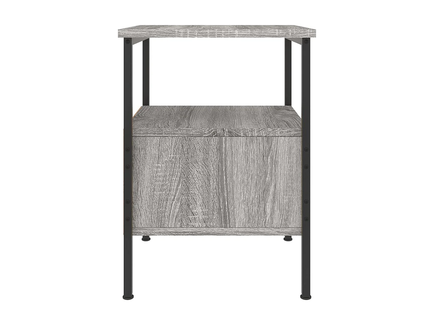 Comodini 2pz Grigio Sonoma 34x36x50 cm in Legno Multistrato