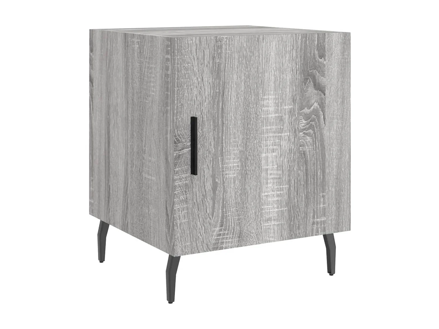 Comodini 2 pz Grigio Sonoma 40x40x50 cm in Legno Multistrato