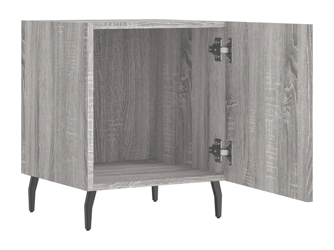 Tables de chevet 2 pcs sonoma gris 40x40x50cm bois d'ingénierie