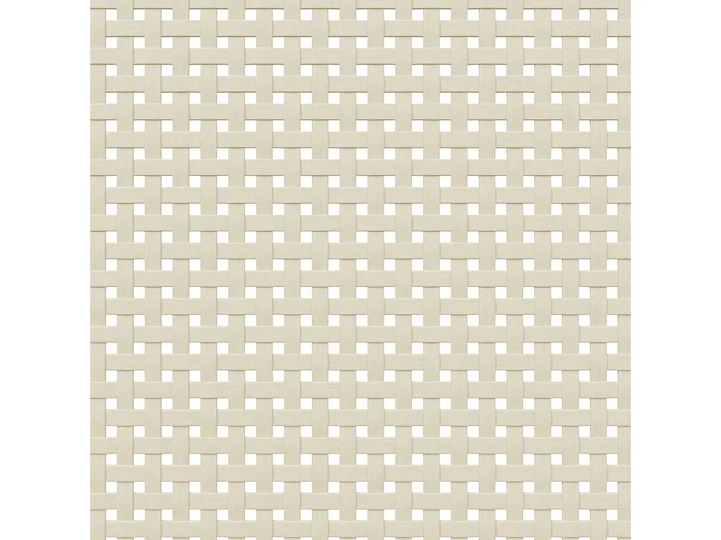 Table de chevet SENJA aspect de rotin blanc bois de pin massif