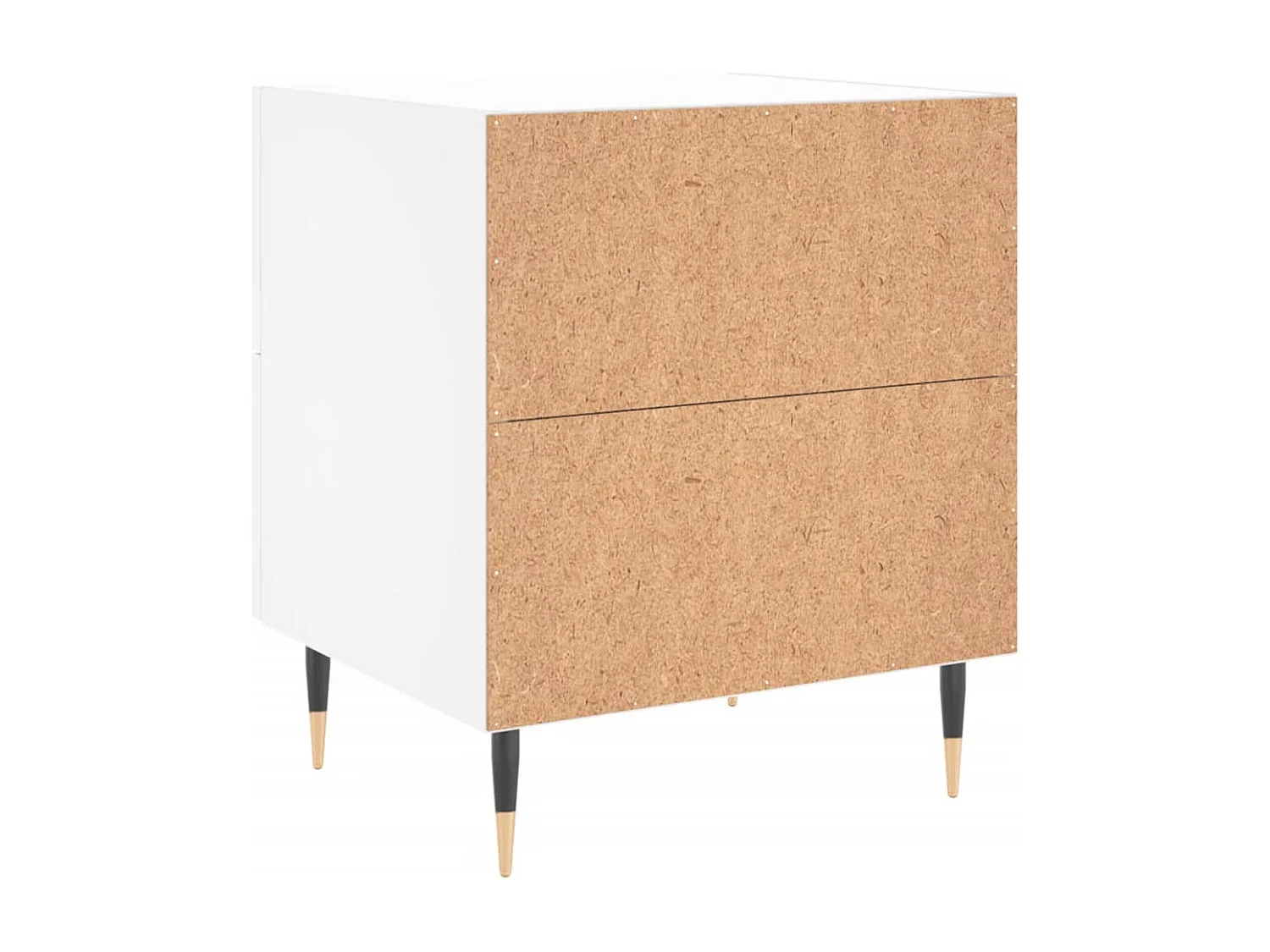 Tables de chevet 2 pcs blanc 40x35x47,5 cm bois d’ingénierie