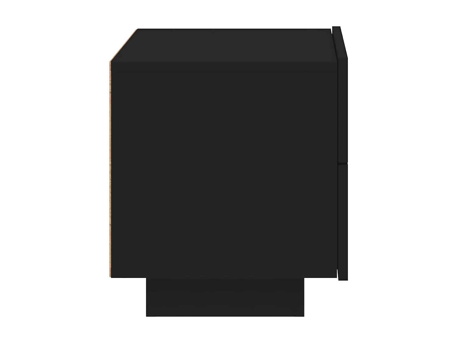 Nachttisch mit LED-Leuchten Schwarz 70x36x40,5 cm