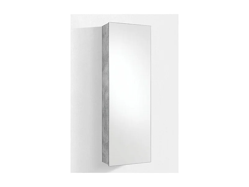 1-deurs hangende schoenenkast met betoneffect melamine spiegel Frem