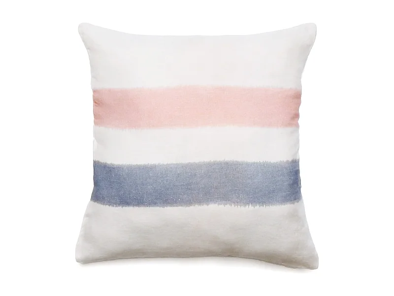 Housse de coussin 45x45 cm Aria lin lavé doublé coton Rose-Orage