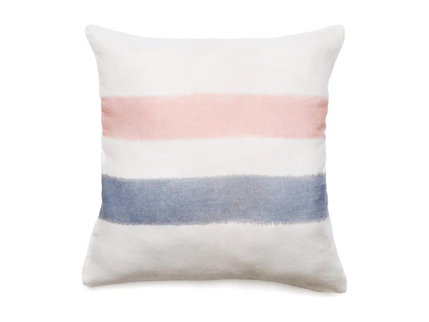 Housse de coussin 45x45 cm Aria lin lavé doublé coton Rose-Orage