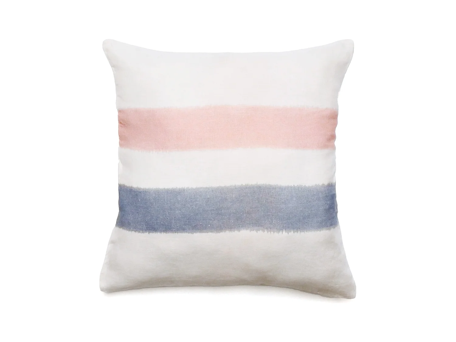 Housse de coussin 45x45 cm Aria lin lavé doublé coton Rose-Orage