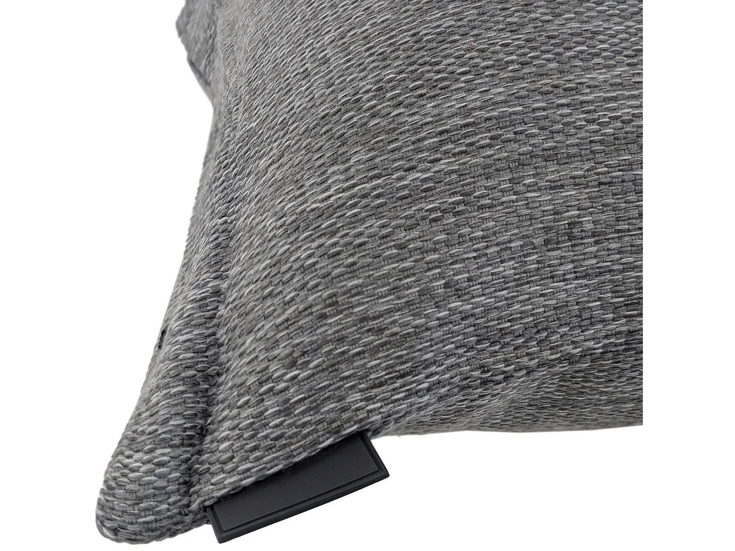 Housse de coussin 40x60 cm collection SYRACUSE tissu Oléfine gris ardoise