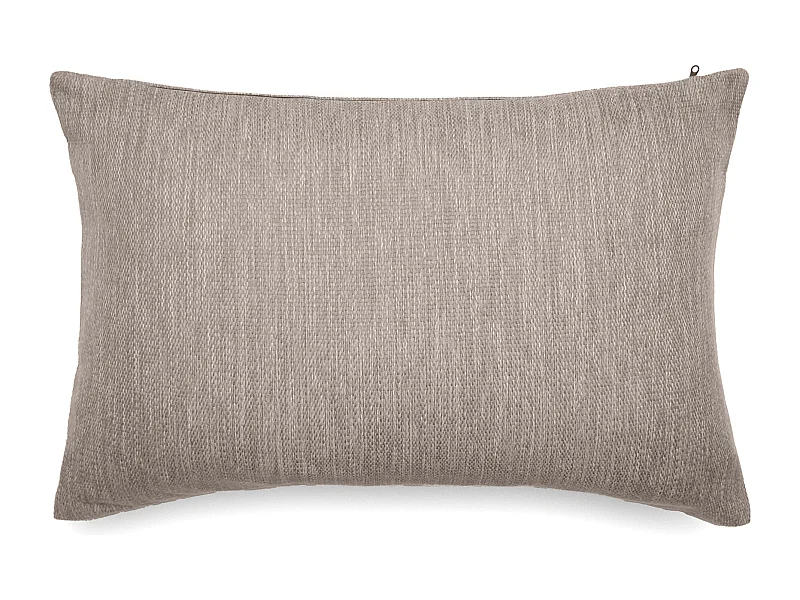 Housse de coussin 40x60 cm collection SYRACUSE tissu Oléfine gris lin
