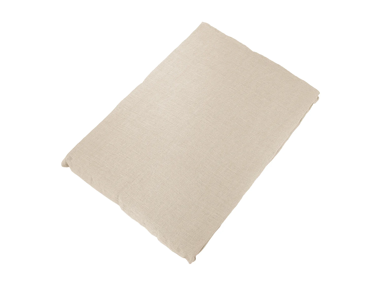 Drap housse en lin lavé froissé 90x190 cm SONATE écru Ficelle