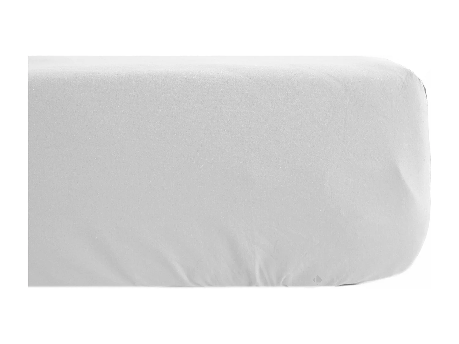 Drap housse uni 90x200 cm percale MANOIR blanc Neige bonnet 35