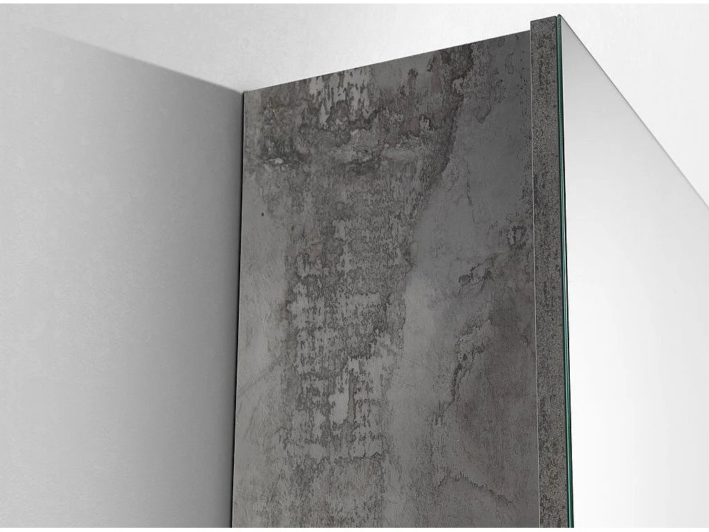 Étagère murale 5 niveaux mélaminé gris Lobis