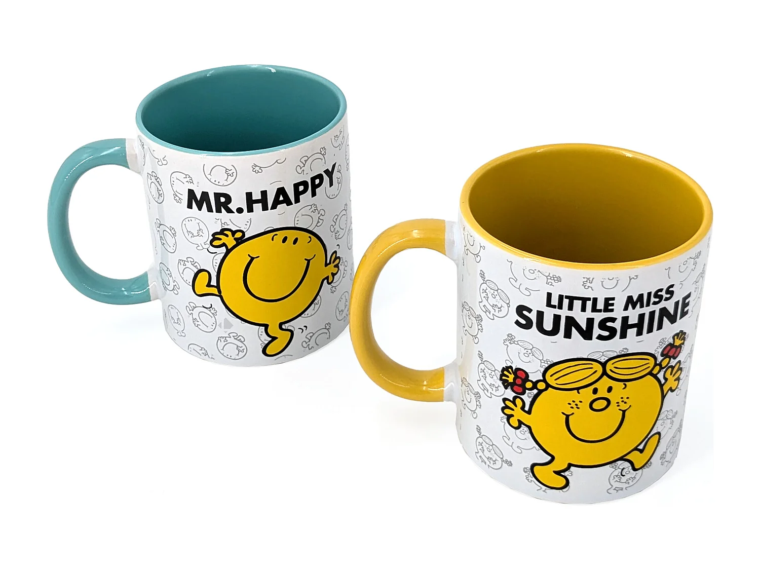 Lot de 2 mugs MONSIEUR MADAME série Bonheur et Heureux