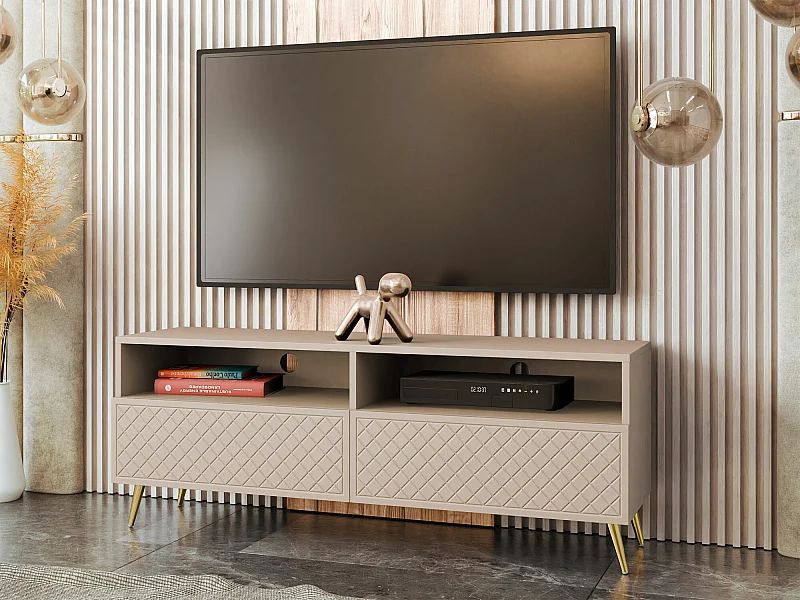 Meuble TV Comfivo Nuromo 112, Beige, 150x57x42cm