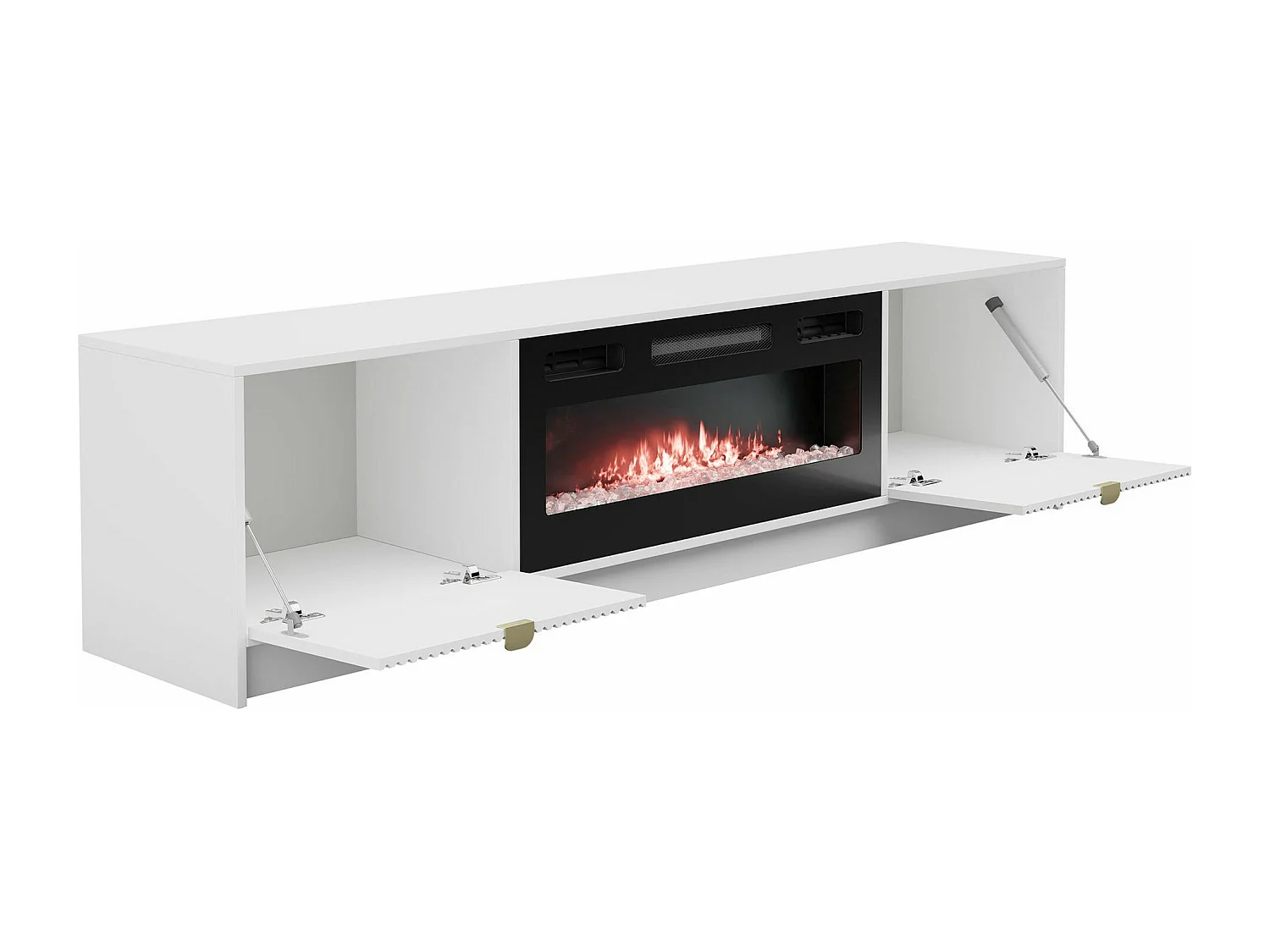 Meuble TV Comfivo Larmire 109, Blanc, 182x48x40cm