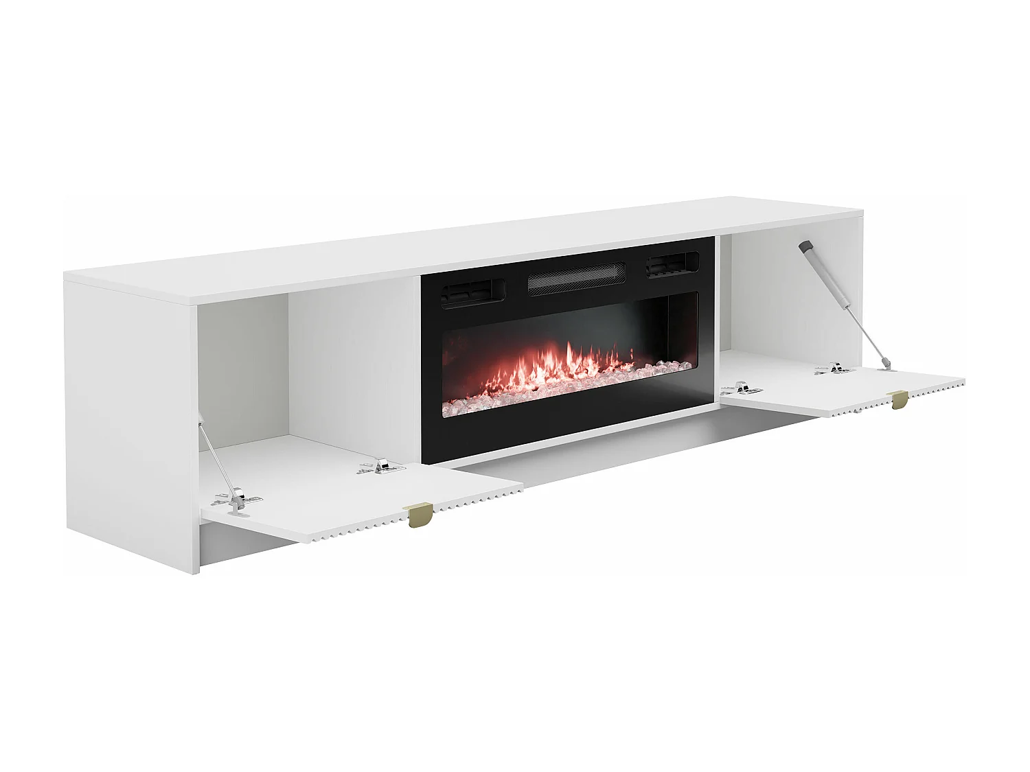 Mobile porta TV Comfivo Larmire 109, Bianco, 182x48x40cm