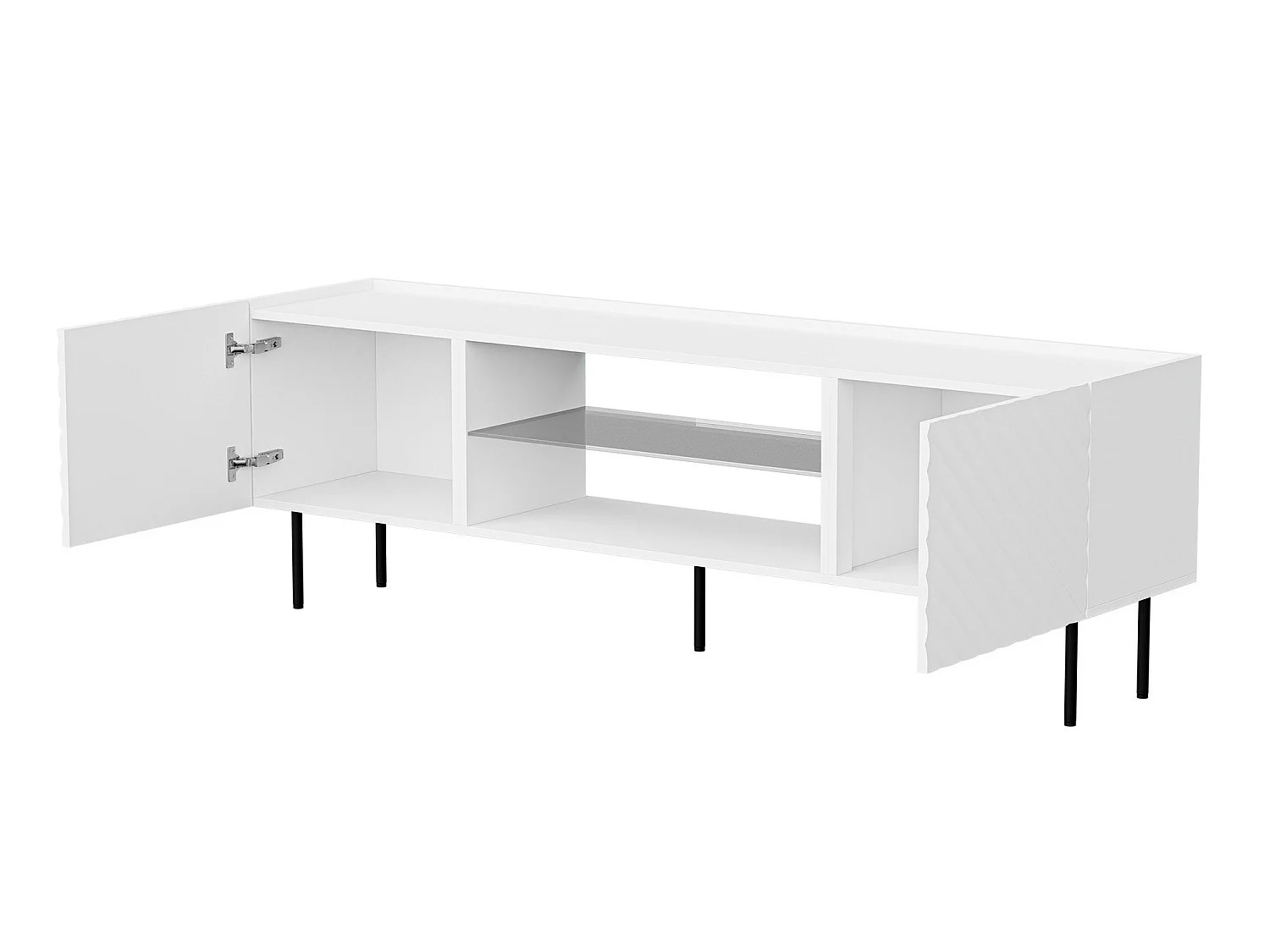 Meuble TV Sillen II, Nombre de portes: 2, 18x6x4cm