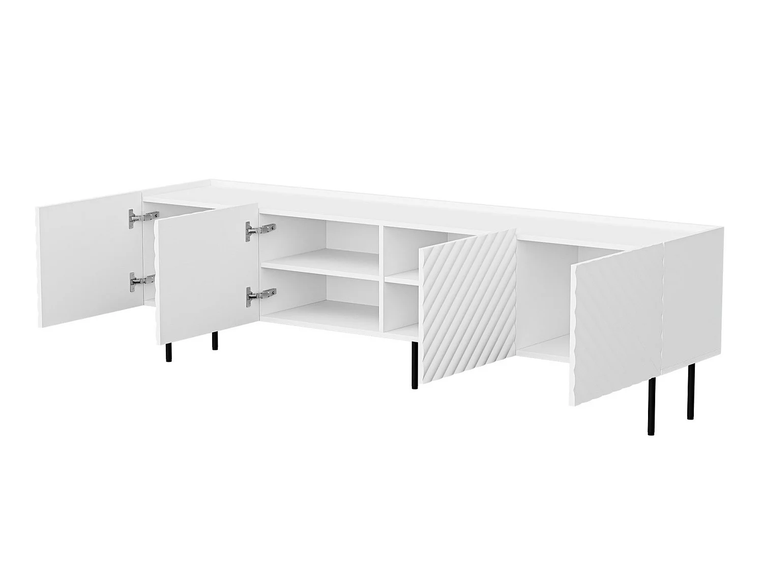 Meuble TV Sillen I, Nombre de portes: 4, 20x6x4cm