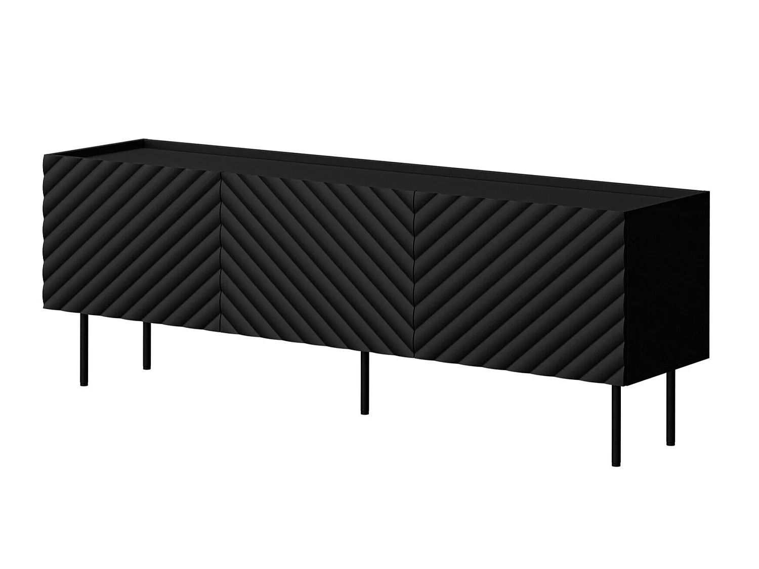 Meuble TV Sillen, Le nombre de portes: 3, 17x6x4cm