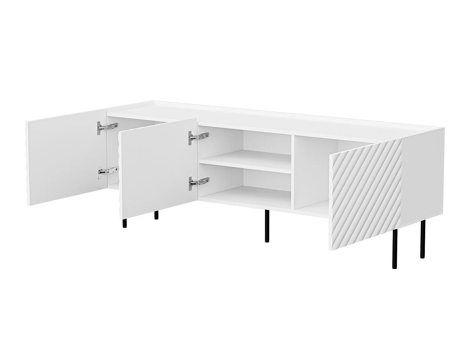 Meuble TV Sillen, Le nombre de portes: 3, 17x6x4cm