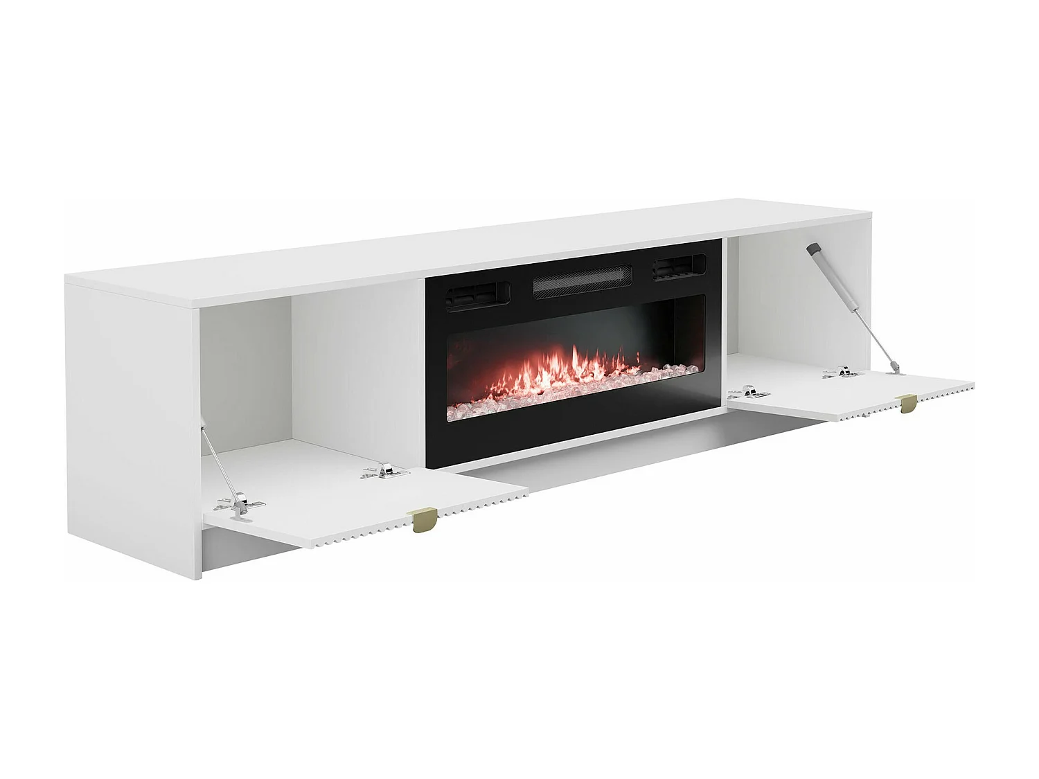 Meuble TV Comfivo Larmire 109, Noir, 182x48x40cm