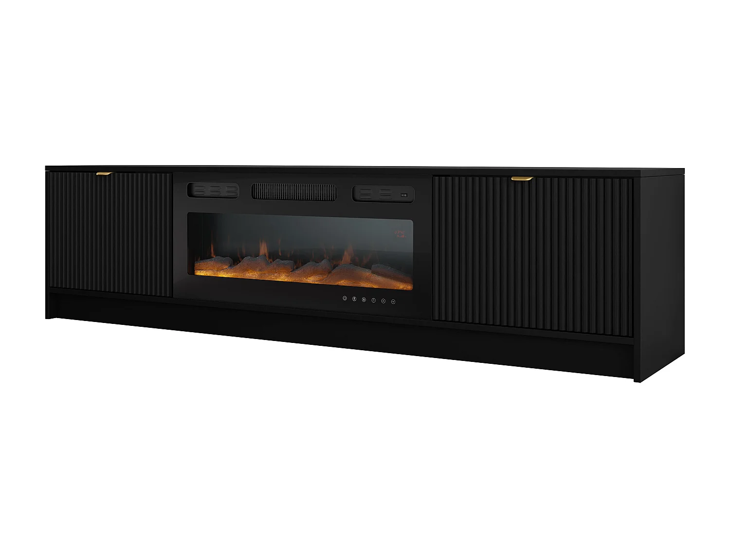 Meuble TV Comfivo Larmire 109, Noir, 182x48x40cm