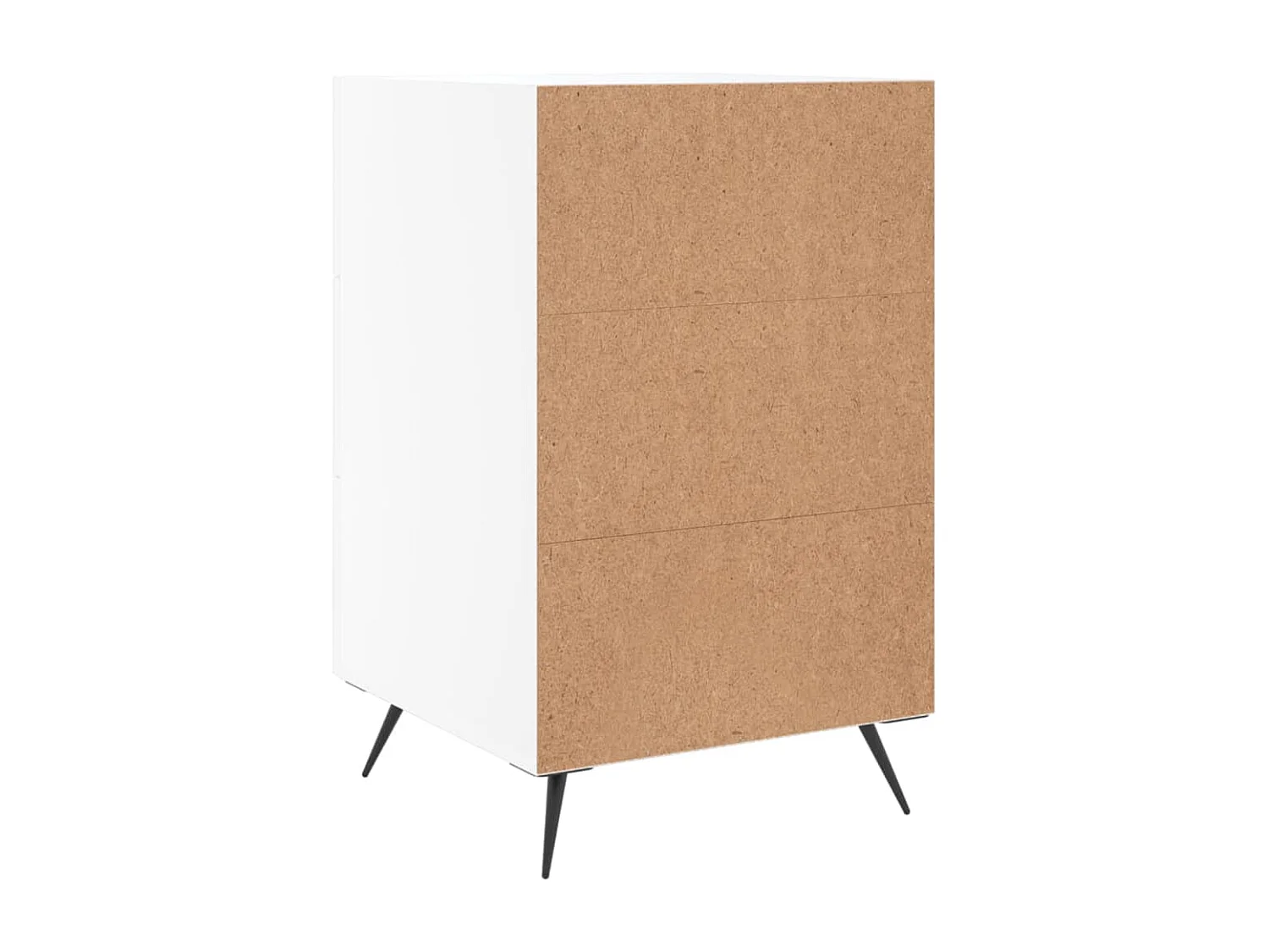 Nachtkastje 40x40x66 cm bewerkt hout wit