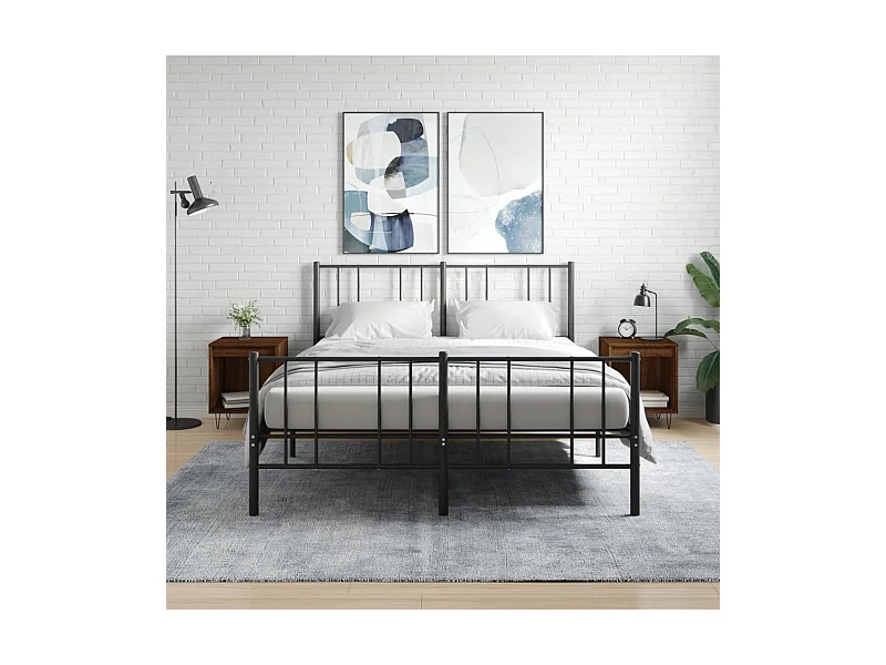 Tables de chevet 2 pcs chêne marron 40x35x50 cm bois ingénierie