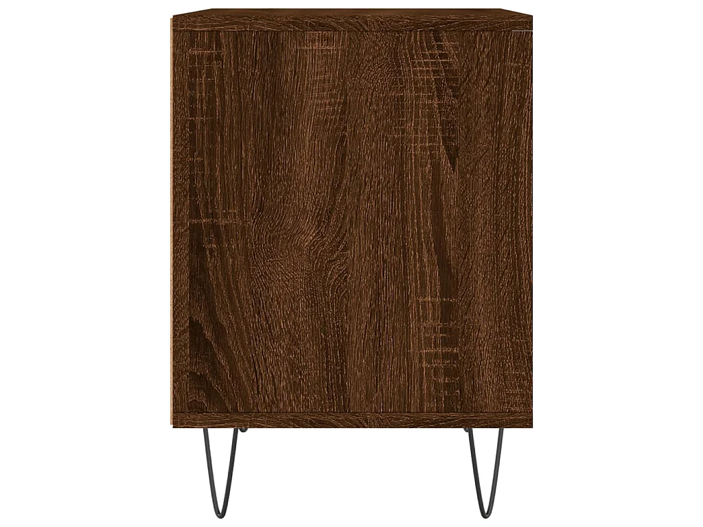 Tables de chevet 2 pcs chêne marron 40x35x50 cm bois ingénierie