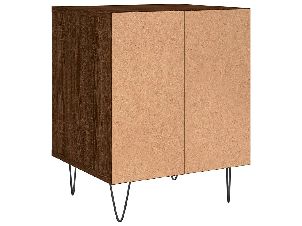 Tables de chevet 2 pcs chêne marron 40x35x50 cm bois ingénierie