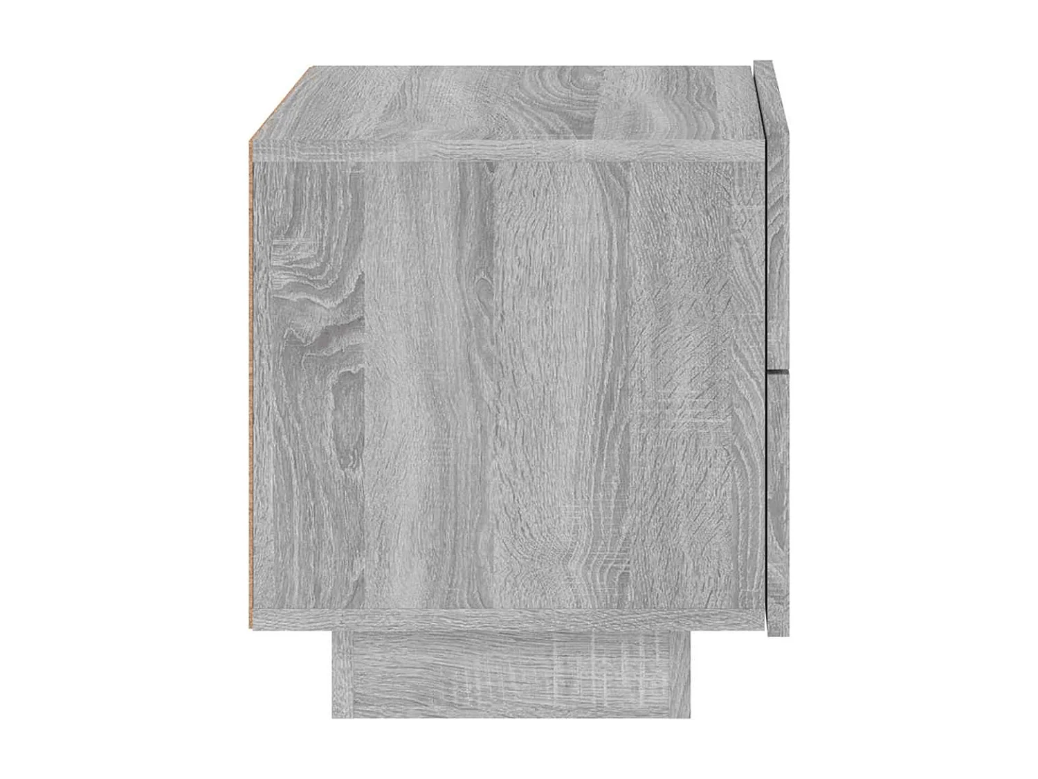 Nachttisch mit LED-Leuchten Grau Sonoma 70x36x40,5 cm