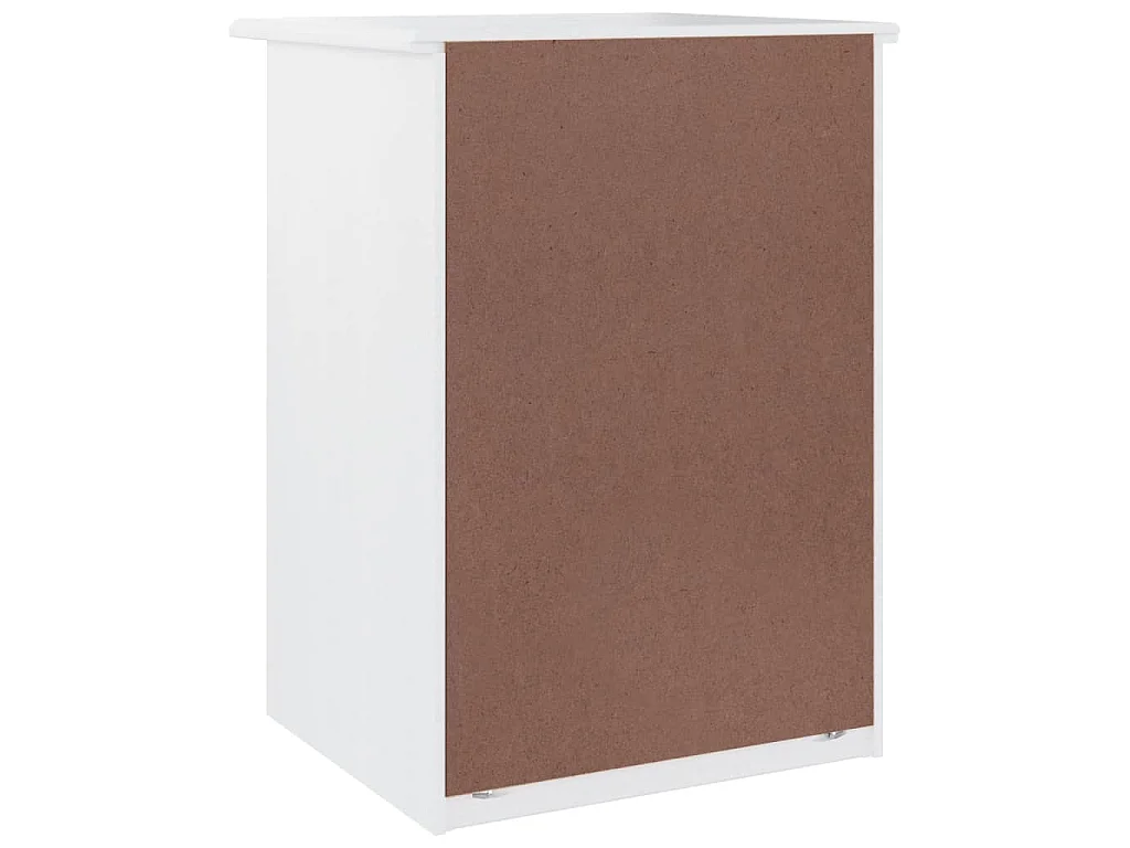 Table de chevet ALTA blanc 41x35x55,5 cm bois de pin massif