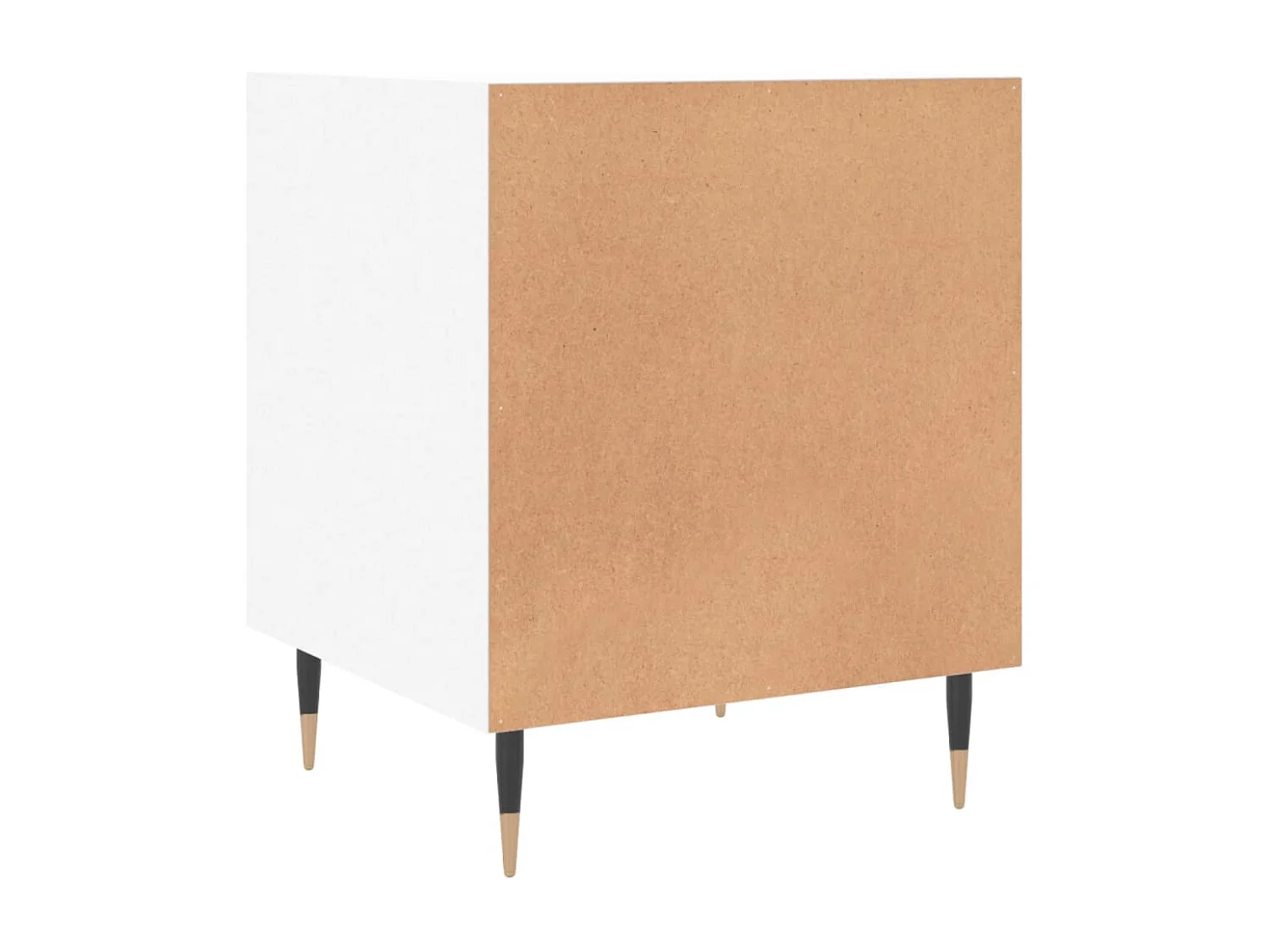 Tables de chevet 2 pcs blanc 40x40x50 cm bois d’ingénierie