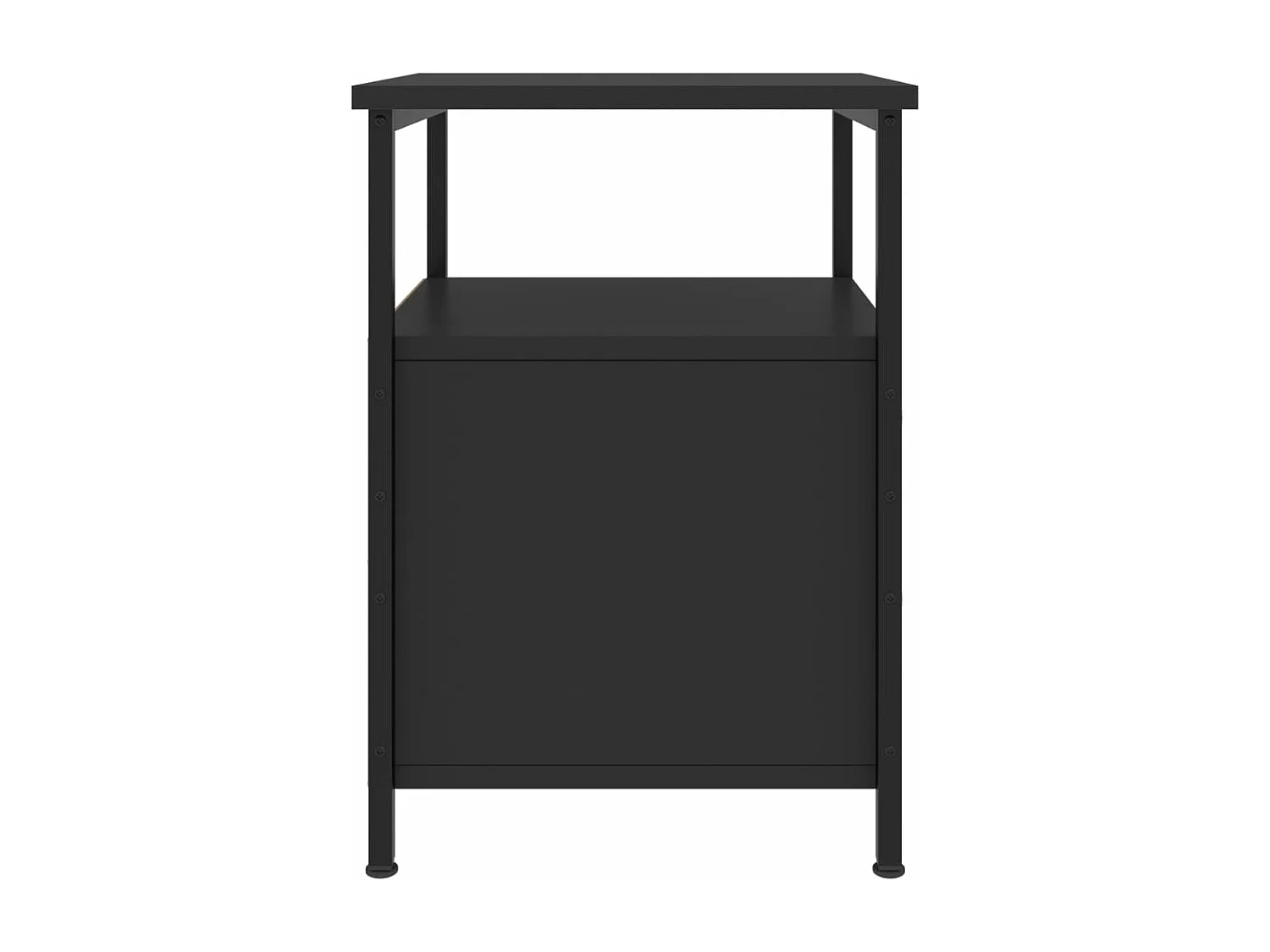 Nachtkastjes 2 st 34x35,5x50 cm bewerkt hout zwart