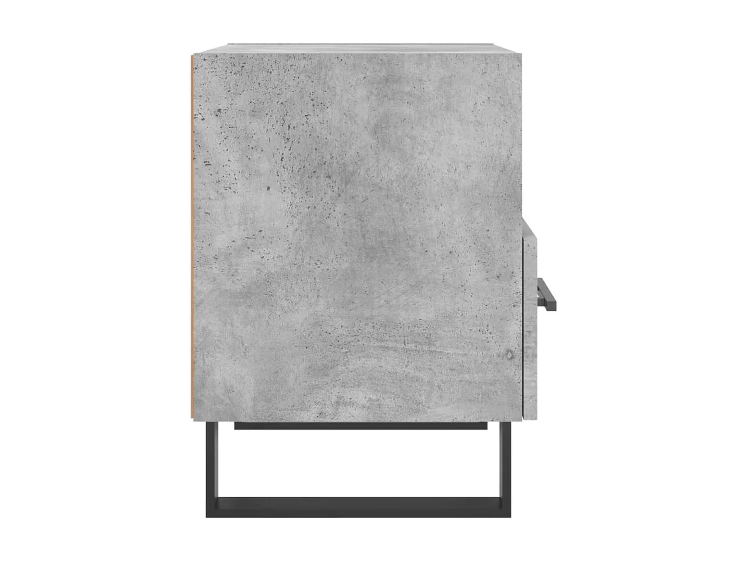 Comodino Grigio Cemento 40x35x47,5 cm in Legno Multistrato