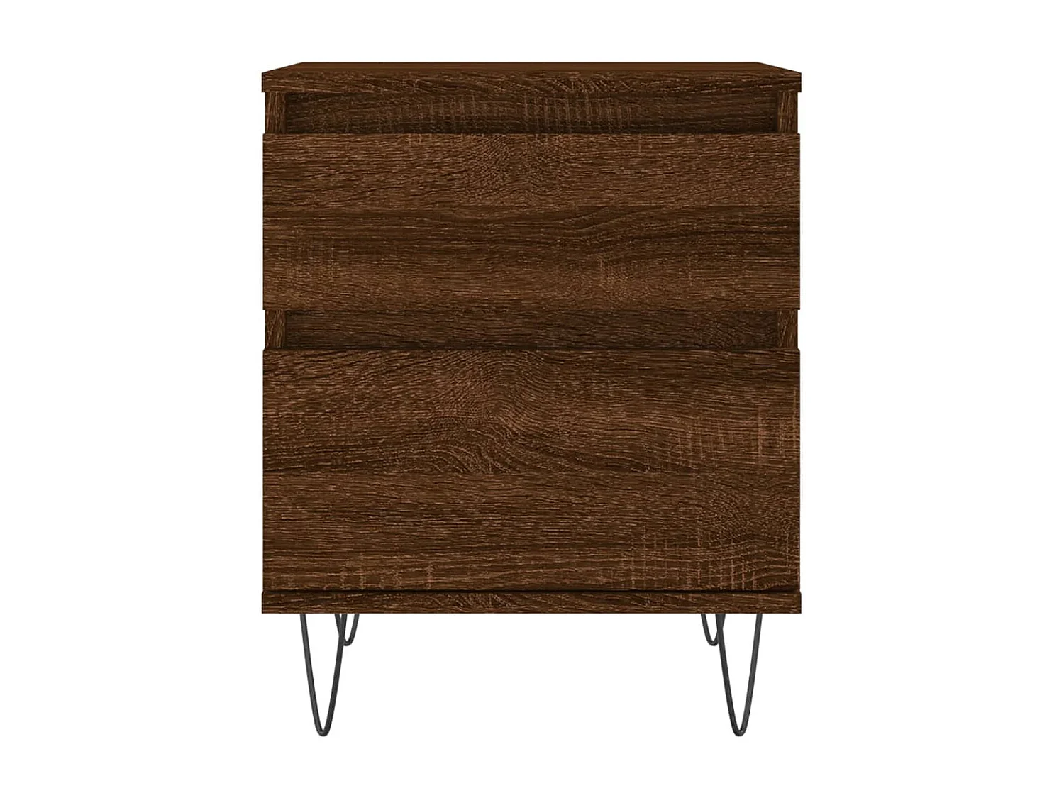 Nachtkastjes 2 st 40x35x50 cm bewerkt hout bruin eikenkleur