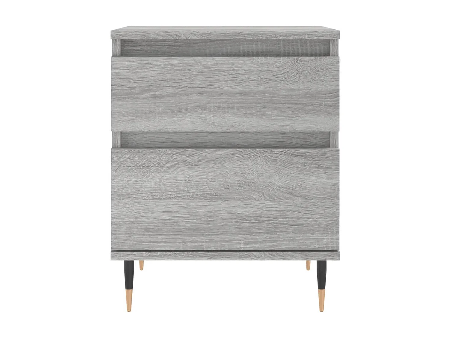 Nachttische 2 Stk. Grau Sonoma 40x35x50 cm Holzwerkstoff