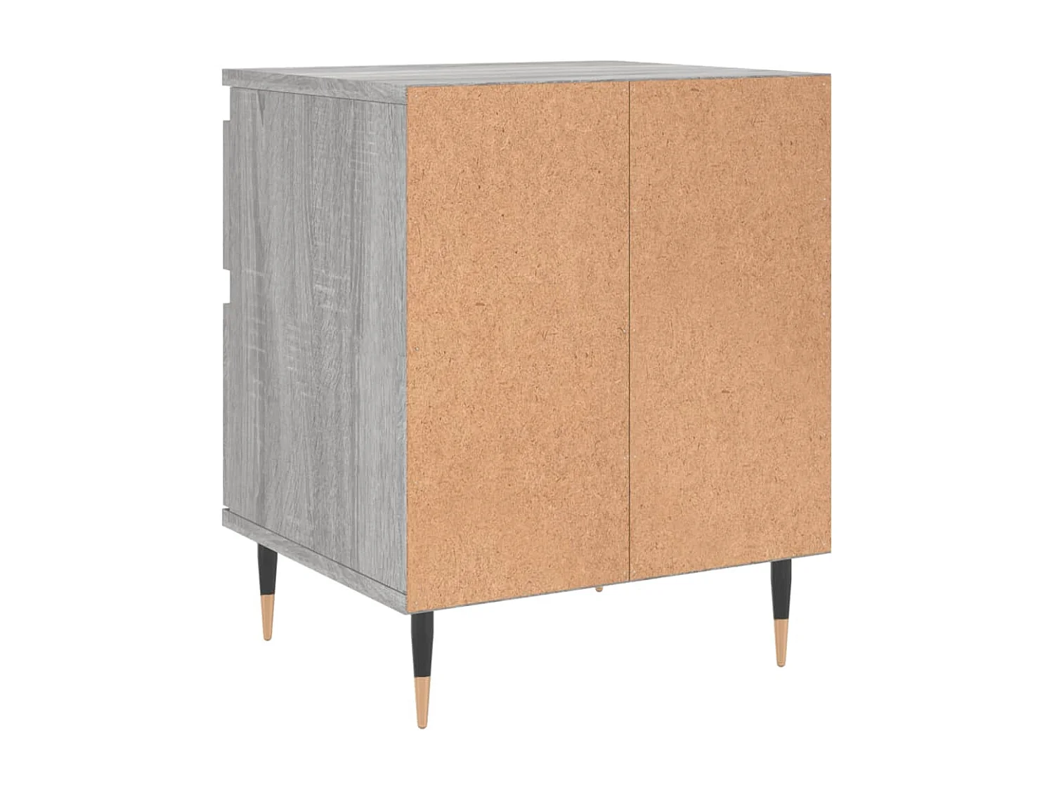 Nachttische 2 Stk. Grau Sonoma 40x35x50 cm Holzwerkstoff