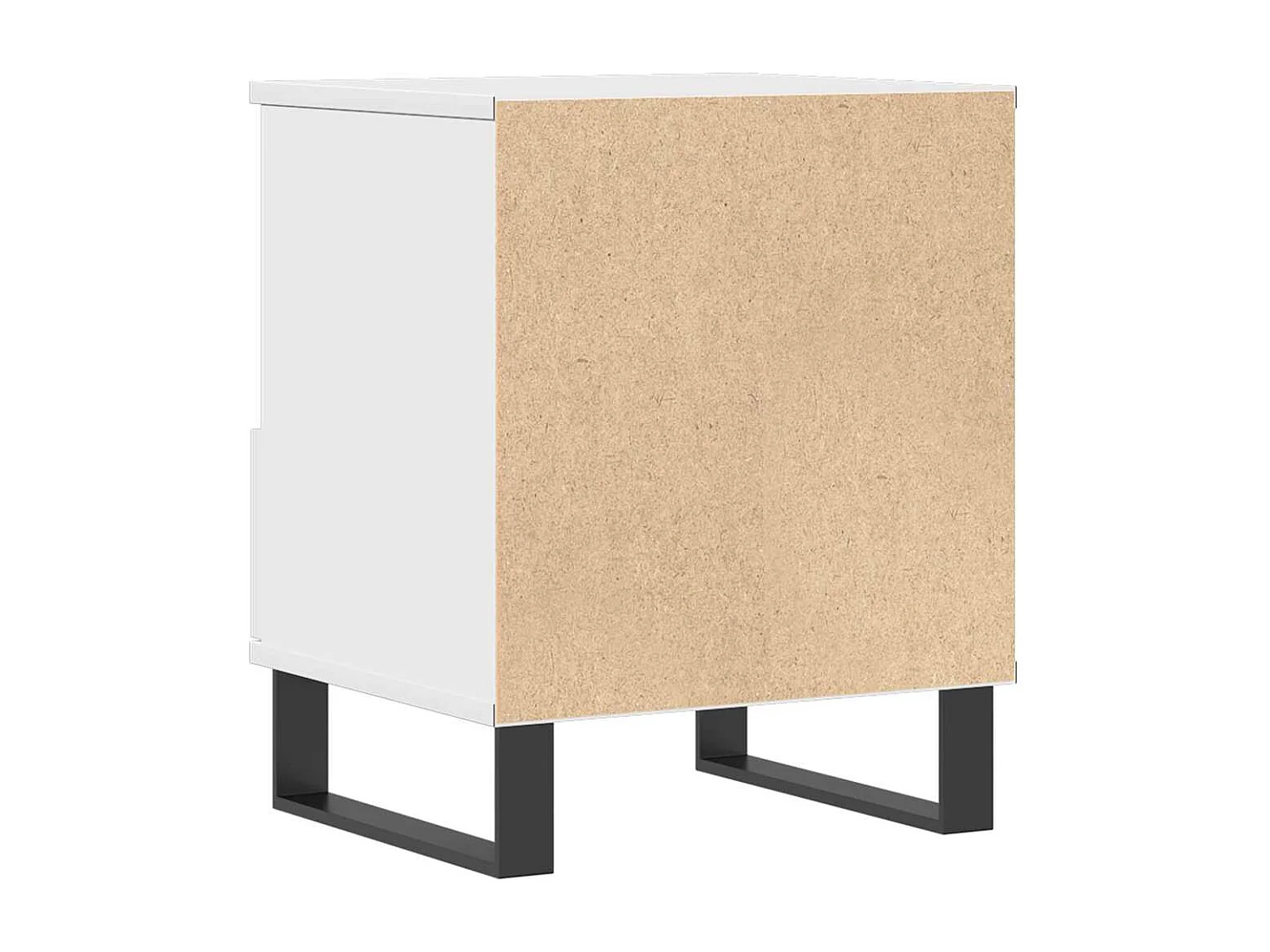 Table de chevet Blanc 40x35x50 cm Bois d’ingénierie