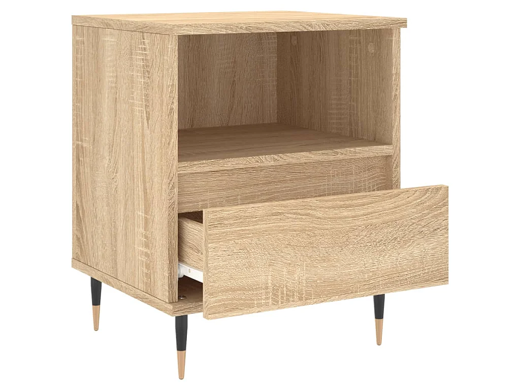 Tables de chevet 2 pcs chêne sonoma 40x35x50 cm bois ingénierie