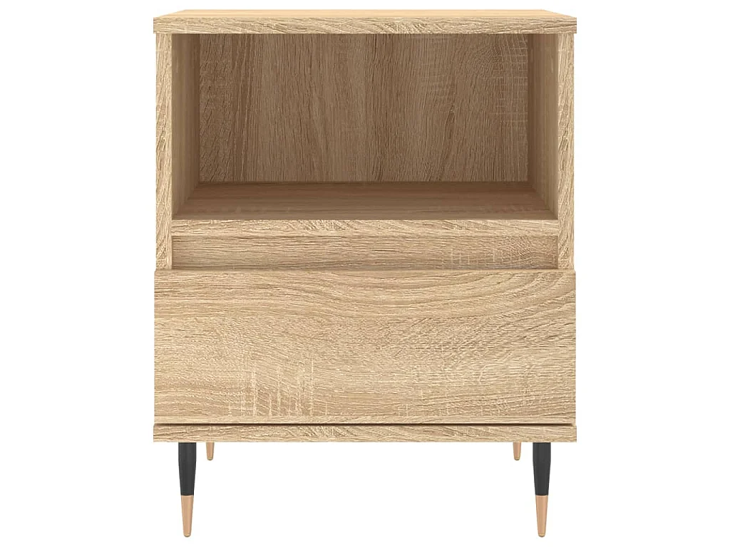 Tables de chevet 2 pcs chêne sonoma 40x35x50 cm bois ingénierie