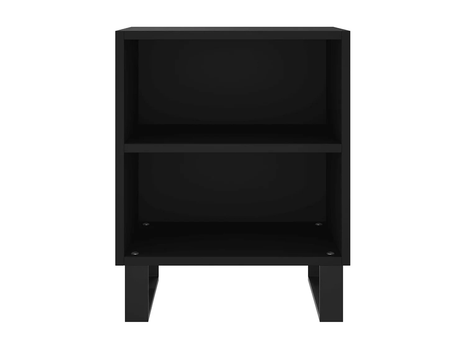 Table de chevet noir 40x30x50 cm bois d’ingénierie