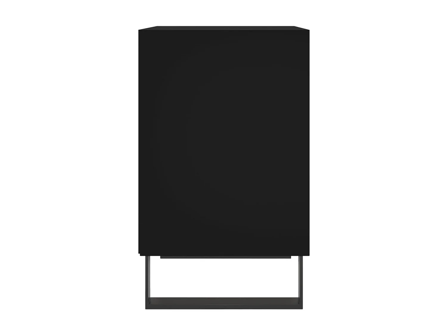 Table de chevet noir 40x30x50 cm bois d’ingénierie