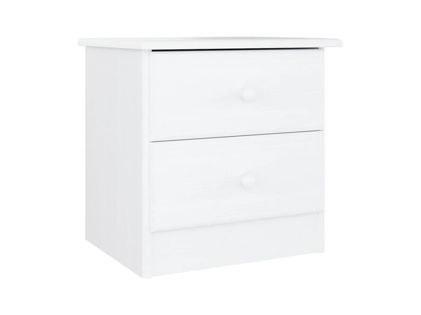 Table de chevet ALTA blanc 41x35x41 cm bois de pin massif