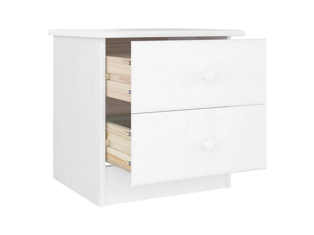 Table de chevet ALTA blanc 41x35x41 cm bois de pin massif