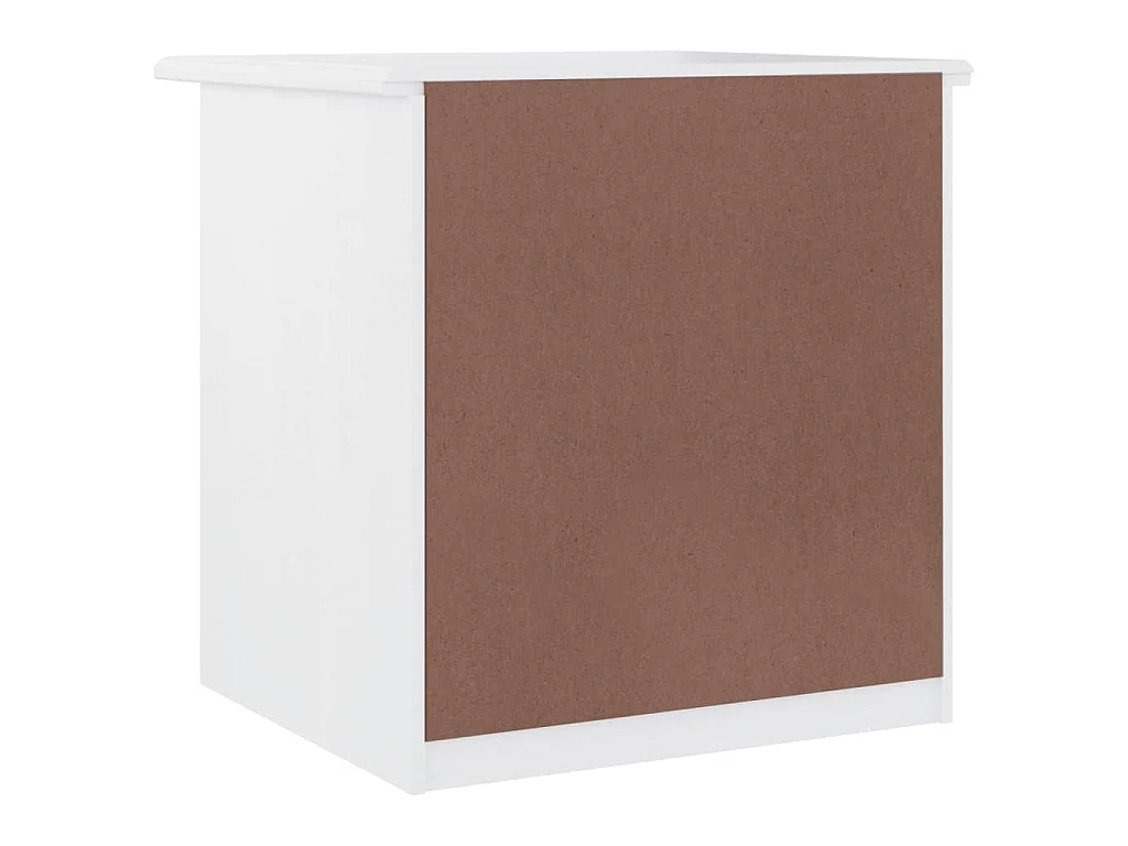 Table de chevet ALTA blanc 41x35x41 cm bois de pin massif