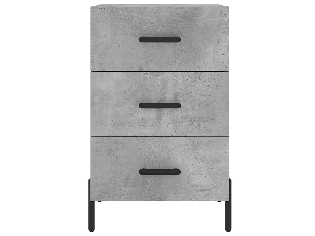 Nachttisch Betongrau 40x40x66 cm Holzwerkstoff