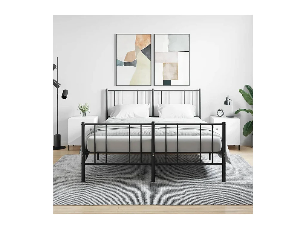 Comodini 2 pz Bianchi 40x40x50 cm in Legno Multistrato