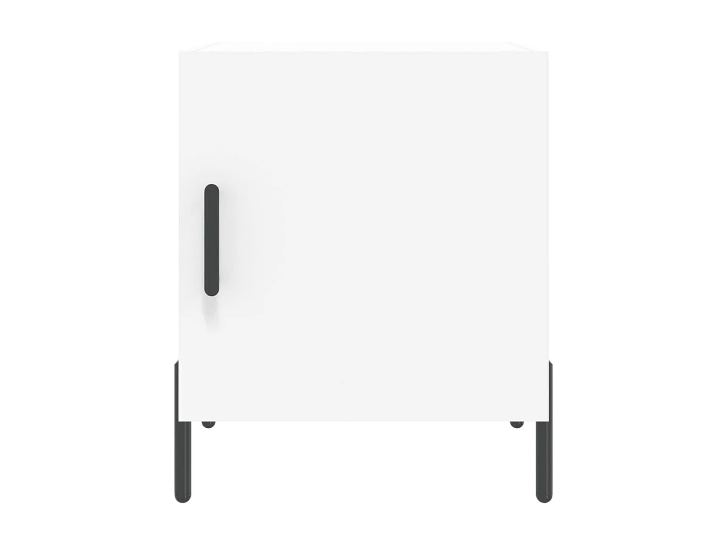 Tables de chevet 2 pcs blanc 40x40x50 cm bois d’ingénierie