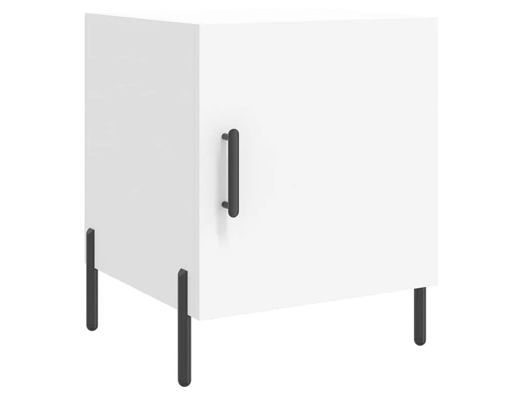 Nachtkastjes 2 st 40x40x50 cm bewerkt hout wit